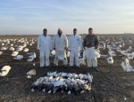 Clients with the mornings snow goose take