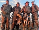 hunters on a guided snow goose hunt