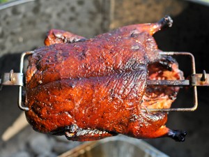 Rotisserie Grilled  Duck Recipe